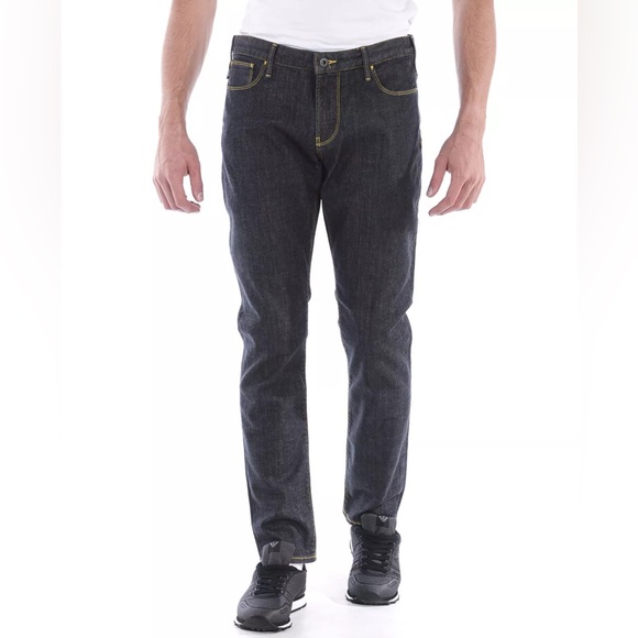 Armani Jeans Men’s Black Slim Fit Denim 30 x 32 Like new condition - Picture 1 of 15
